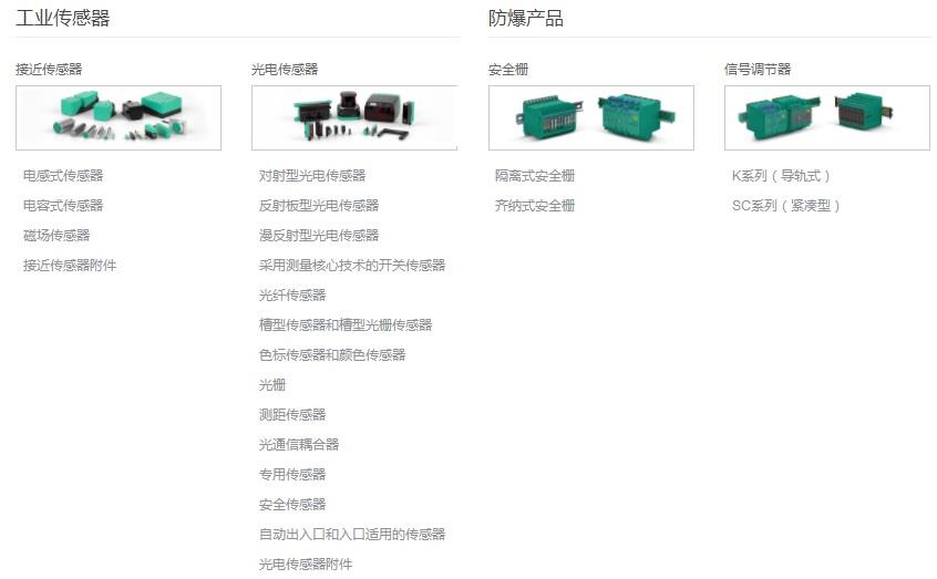 倍加福產(chǎn)品分類